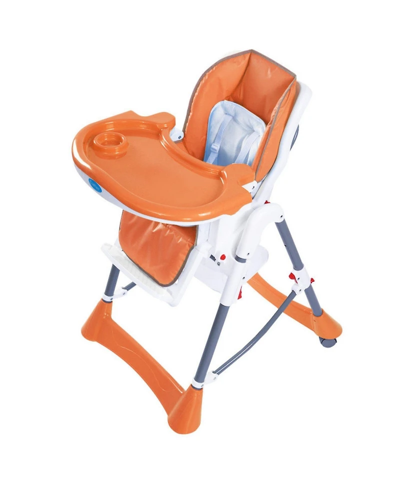 Gouun Toddler Foldable High Chair with 5-Position Adjustable Tray