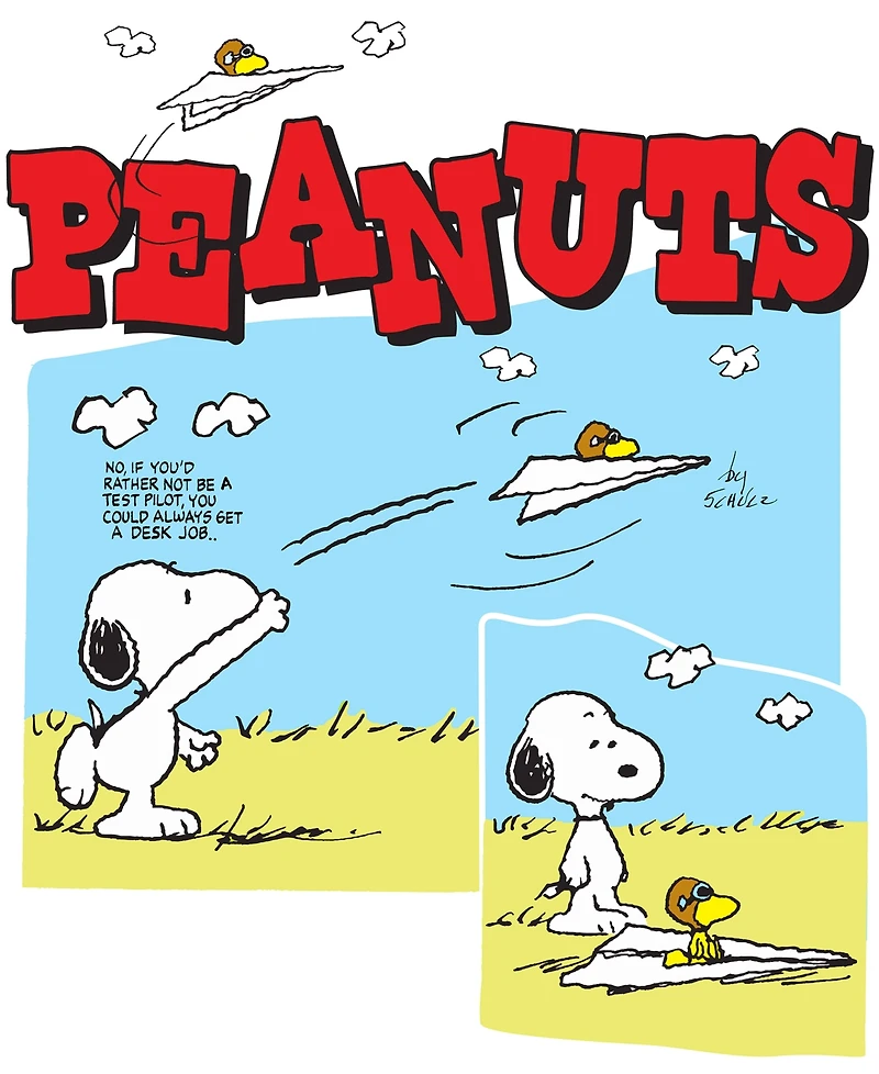 Hybrid Apparel Men's Peanuts Artwork Long-Sleeve T-Shirt