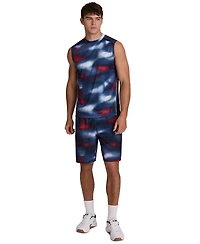 Reebok Men's 9" Regular-Fit Ombre Print Athletic Shorts