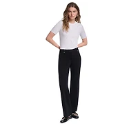 Karl Lagerfeld Paris Petite Silky Pull-On Pants