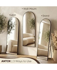 Antok Full Length Mirror, 59"x16" Floor Mirror for Bedroom, Hanging Mounted Living Room Cloakroom