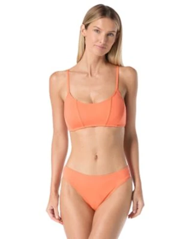 Vince Camuto Womens Corset Bralette Top Solid Moderate Coverage Bikini Bottoms