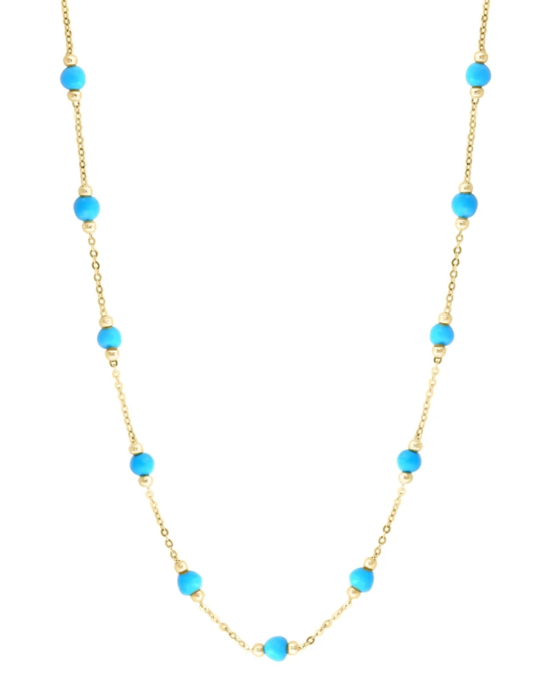 Effy Collection Turquoise Necklace in 14k Yellow Gold