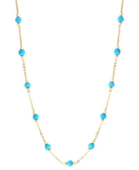 Effy Collection Turquoise Necklace in 14k Yellow Gold
