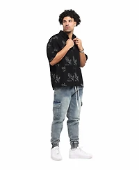 Saint Morta Men's Doves Boxy Denim Button Up Shirt