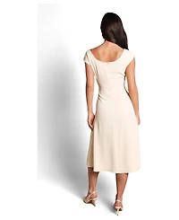 Coast Women's Off Shoulder Crepe Midi Dress