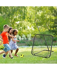 Aoligeijs Adjustable Soccer Rebounder Portable Training Goal for Football Baseball Basketball