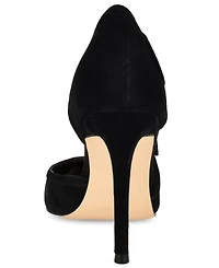 Nine West Women's Famila Bow D'Orsay Suede Slip-On Dress Pumps