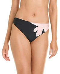 Sanctuary Women's Woodland Flora Side Shirred Hipster Swim Bottoms