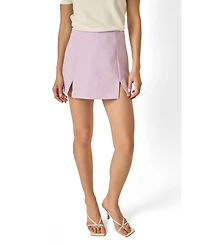 English Factory Women's Side Slit Mini Skort