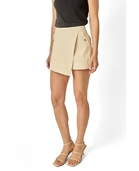 English Factory Women's Wrap Detail Mini Skort