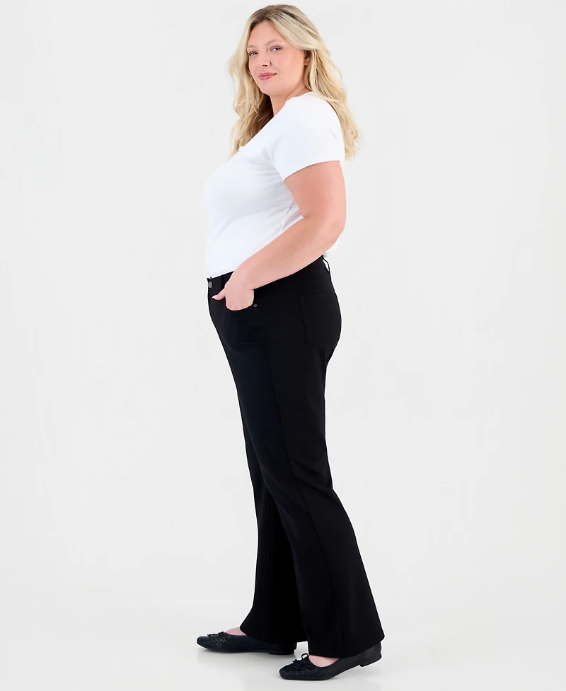 Jones New York Plus Ff Lexington Bootleg High-Waisted Jeans