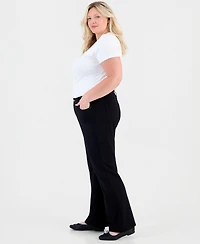Jones New York Plus Ff Lexington Bootleg High-Waisted Jeans