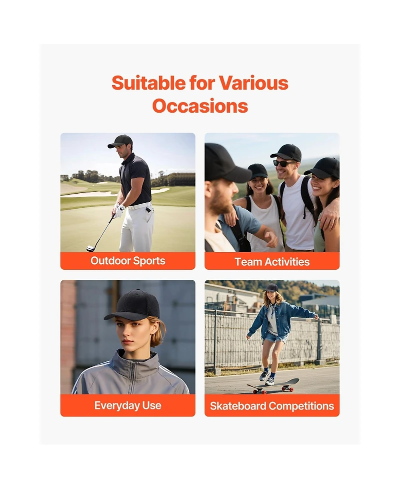 Aoligeijs Baseball Cap, Plain Baseball Hat with Breathable Fabric, Adjust Size, Lightweight Summer Thin Sports Caps Ideal for Running, Workouts, or