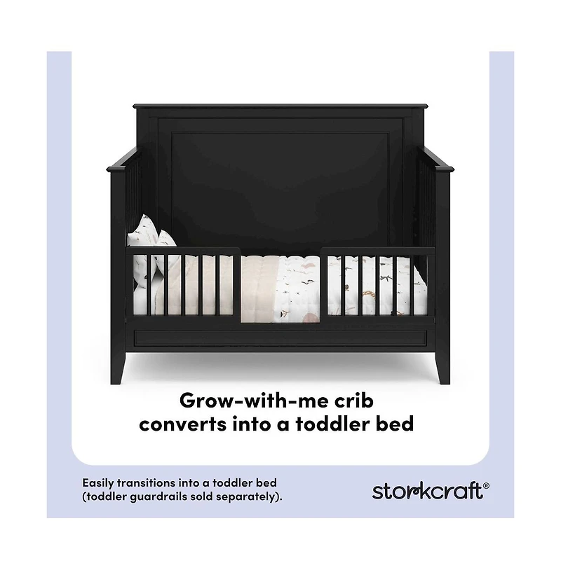 Storkcraft Solstice 5-in-1 Convertible Crib