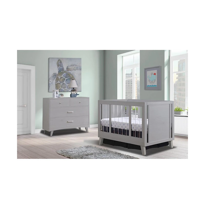 Sorelle Uptown Convertible Acrylic and Wood Panel