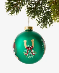Holiday Lane Texas Cowboy Santa Ball Ornament, Macy's Exclusive