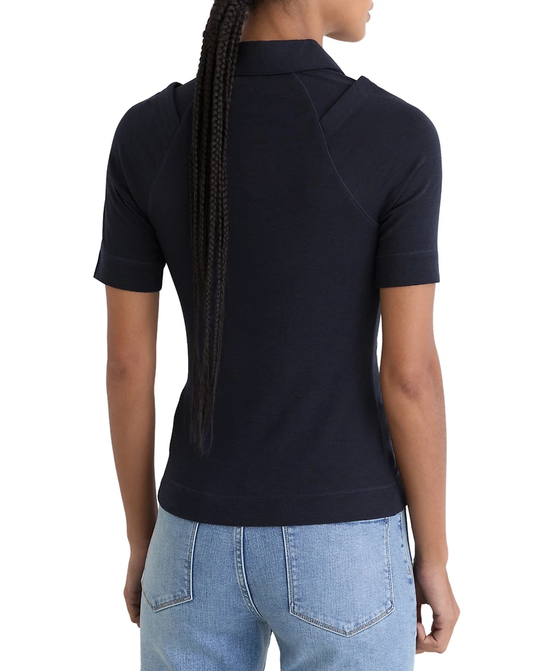 Reiss Women's Shona Collared Top