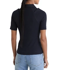 Reiss Women's Shona Collared Top