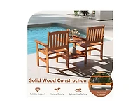Boyel Living 2-Seater Outdoor Patio Furniture Set with 1.57 Inch Umbrella Hole