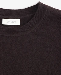 On 34th Women's Short-Sleeve Easy Crewneck Sweater Tee, Macy's Exclusive