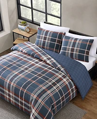 Eddie Bauer Shasta Lake Navy Comforter Set, Full/Queen