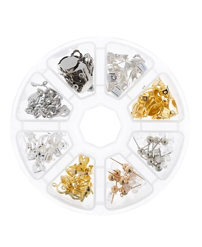 John Bead 8-Slot Earring Mix Jewelry Findings Kit Assortment