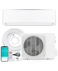 Gymax Btu Mini Split Air Conditioner and Heater w/ Heat Pump and Installation Kit
