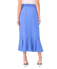 Vince Camuto Women's Ruffle Hem Smocked Waist Skirt