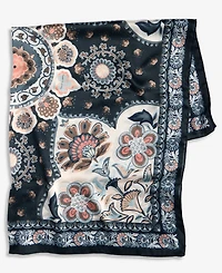 I.n.c. International Concepts Medallion Contrast Floral Square Scarf, Macy's Exclusive