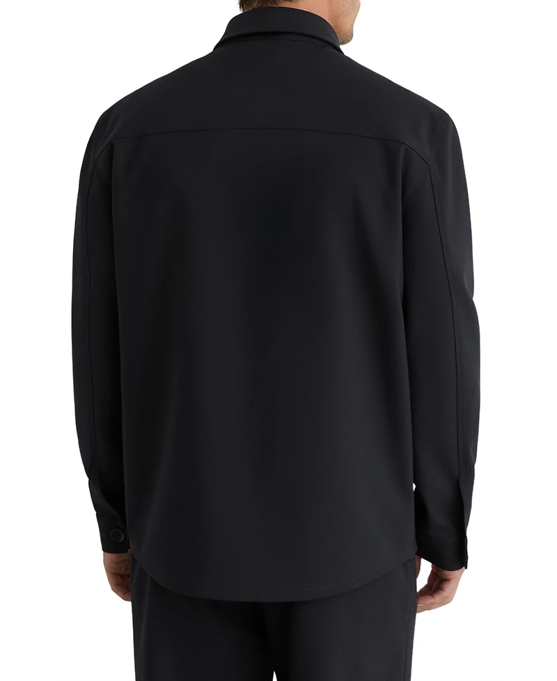 Reiss Men's Peshi Button Through Twin Pocket Overshirt