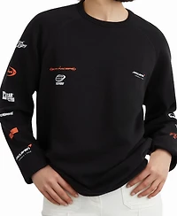 Reiss Men's Kruz Logo Waffle Textured T-Shirt