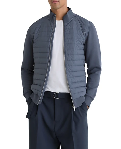 Reiss Men's Freddie Quilted Hybrid Jacket