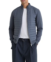 Reiss Men's Freddie Quilted Hybrid Jacket