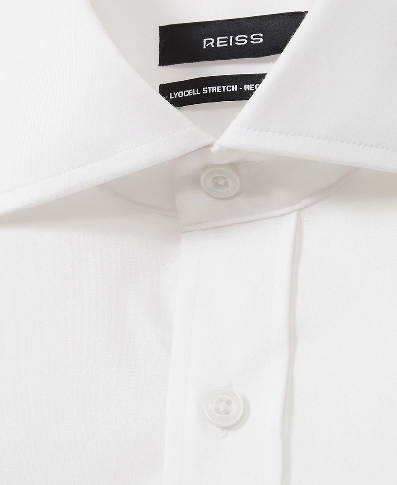 Reiss Men's Bishopsgate Cotton Lyocell Stretch Shirt