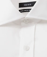 Reiss Men's Bishopsgate Cotton Lyocell Stretch Shirt