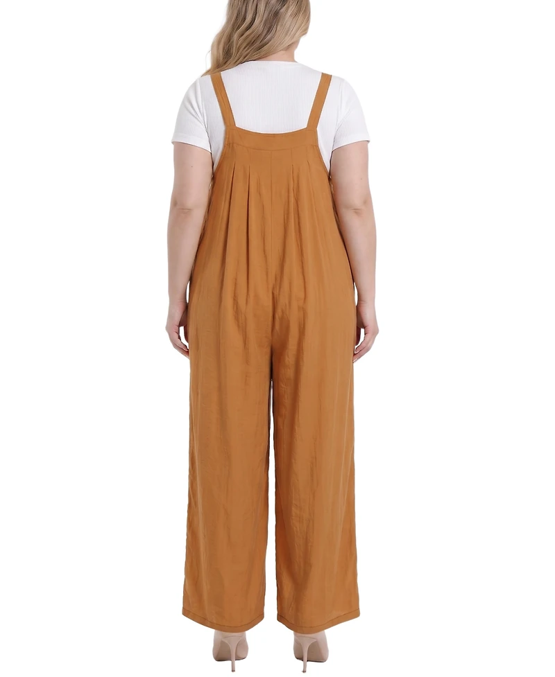 Ny Collection Plus Sleeveless Jumper Jumpsuit