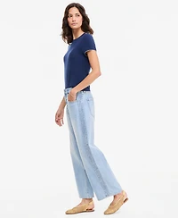 On 34th Women's Mid-Rise Side-Stripe Curve Leg Jeans, Macy's Exclusive