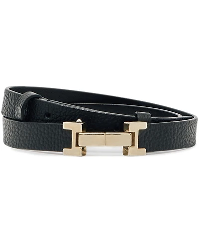 Reiss Women's Leather Square Hinge Belt