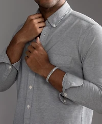 Esquire Men's Jewelry Double Layer Chain Bracelet in Stainless Steel
