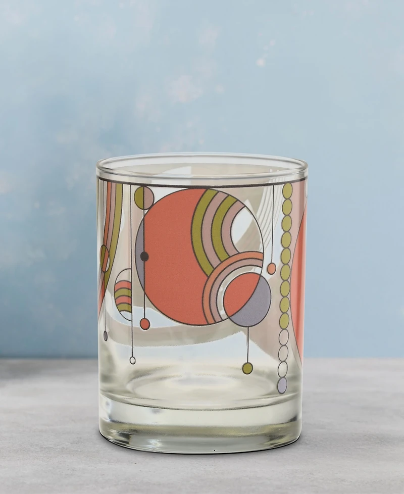 Frank Lloyd Wright March Balloons Double Old Fashioned Glasses, Set of 4