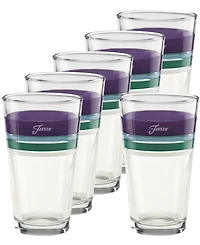 Fiesta Lavender Bloom Tapered Cooler Glasses, Set of 6