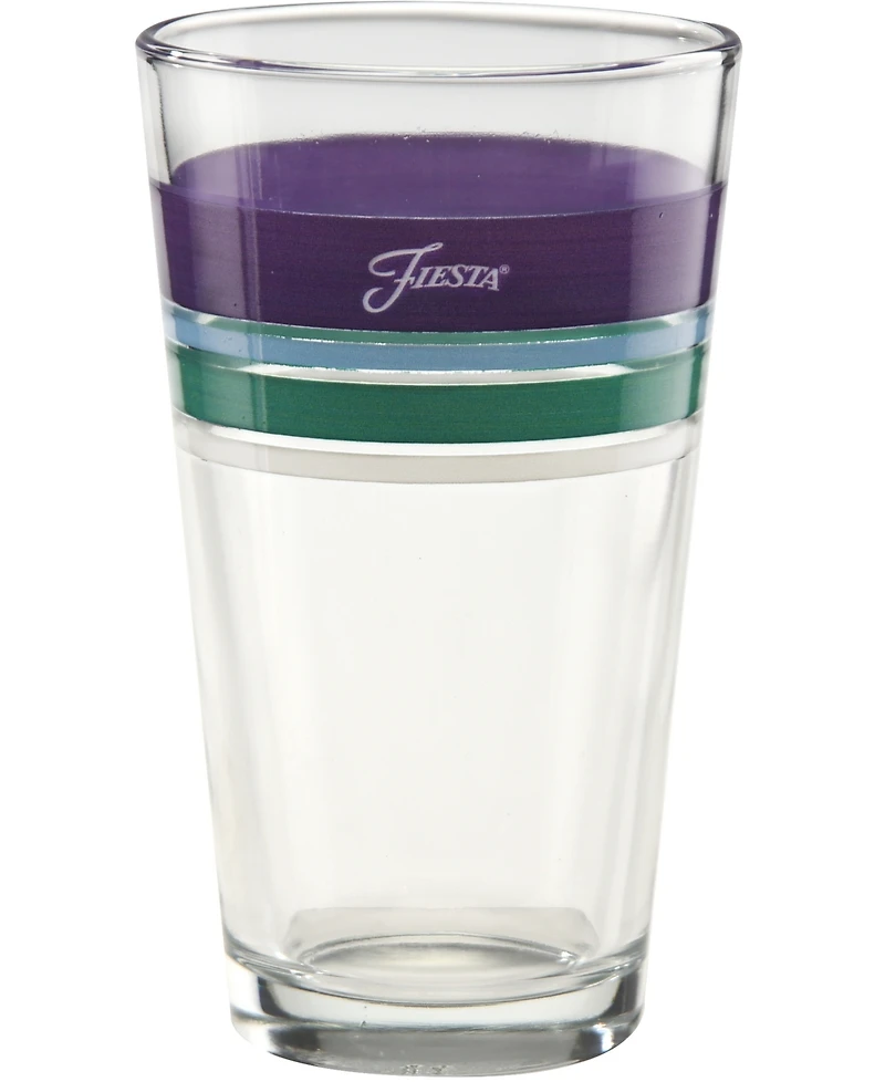 Fiesta Lavender Bloom Tapered Cooler Glasses, Set of 6