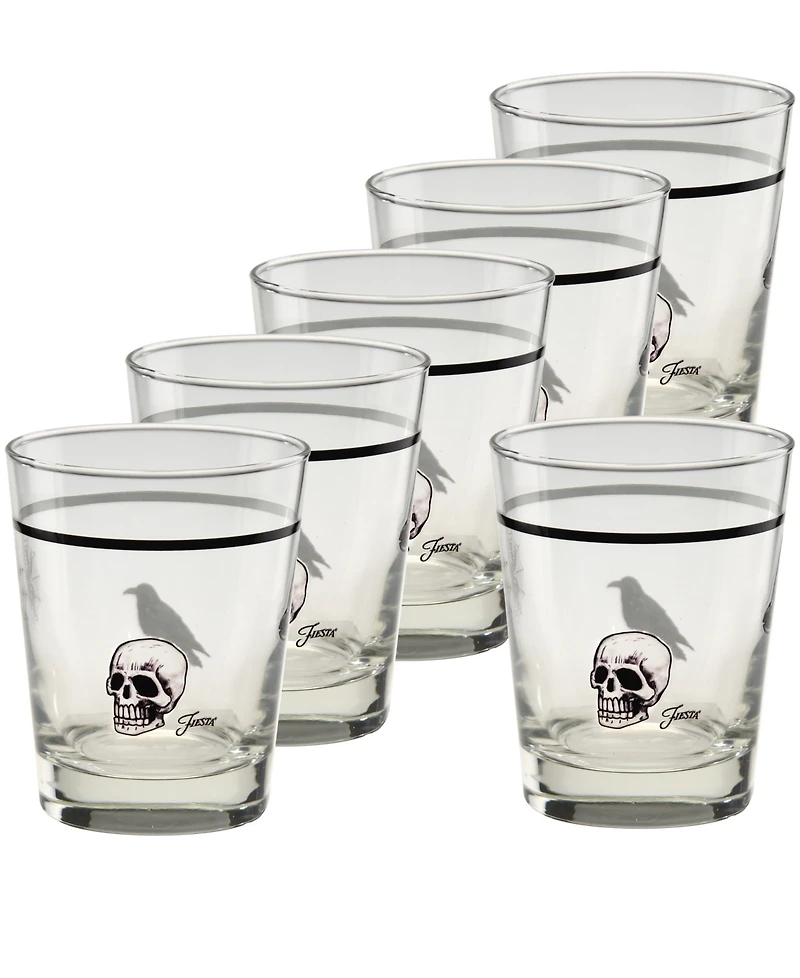 Fiesta Halloween Icons Double Old Fashioned Glasses, Set of 6