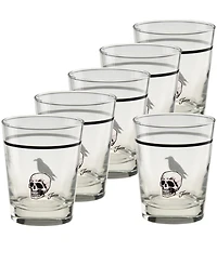 Fiesta Halloween Icons Double Old Fashioned Glasses, Set of 6