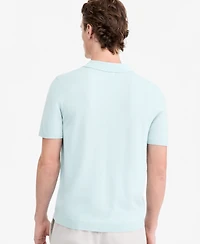 Alfani Men's Merino Wool-Blend Regular-Fit Polo Shirt, Macy's Exclusive