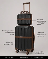 Stella Blanc Dakota 2-Pc. Hardside Luggage Set