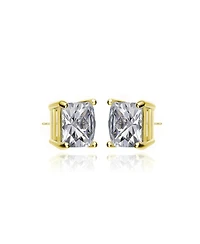 Sterling Silver Cubic Zirconia Square Studs
