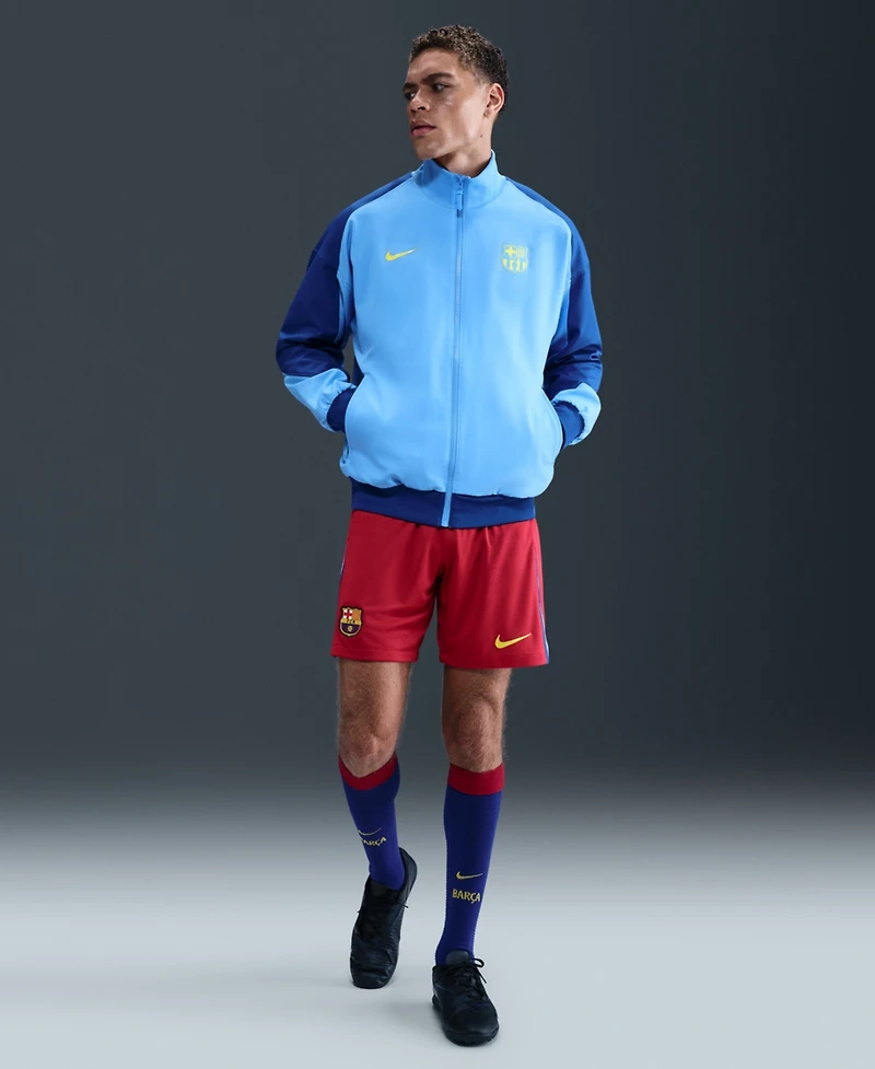Nike Men's Blue Barcelona Special Edition Strike Anthem Full-Zip Dri-fit Jacket