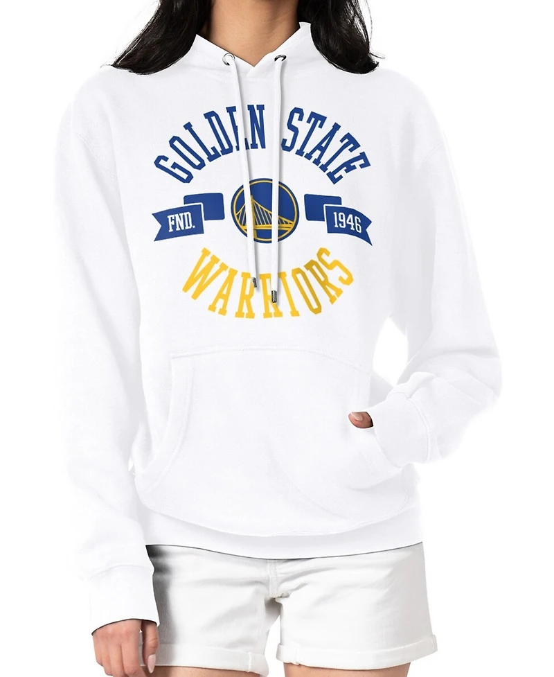 G-iii 4Her by Carl Banks Women's White Golden State Warriors City Pullover Hoodie
